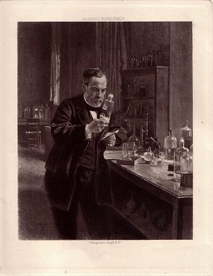 Pasteur in his Laboratoryfrom our Antique Prints Catalogue - phoenixant.com