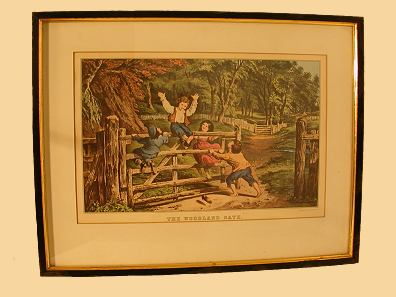 Print "The Woodland Gate"  Currier & Ives from our Prints catalogue - Phoenixant.com
