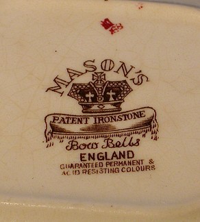 Small serving platter, Mason's patent ironstone  'Bow Bells' pattern from our Antiques catalogue - Phoenixant.com