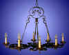 antique wrought-iron candle chandelier from our Lighting catalogue - Phoenixant.com