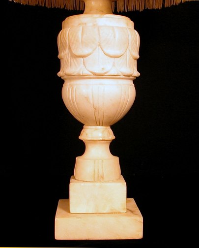 Alabaster table lamp with handcrafted shade by Valerie Stankiewicz from our Lighting catalogue - Phoenixant.com