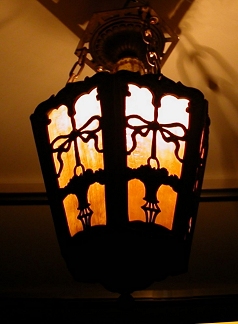 1920's pendant porch or hall fixture with slag glass panels from our Lighting catalogue - Phoenixant.com