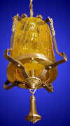 brass and wrought-iron ceiling fixture c. 1930 from our Lighting catalogue - Phoenixant.com