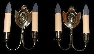 solid brass wallsconce set c. 1930 from our Lighting catalogue - Phoenixant.com