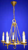 Arts & Crafts 5-light chandelier from our Lighting catalogue - Phoenixant.com