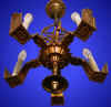 5-light ceiling fixture c 1930 from our Lighting catalogue - Phoenixant.com