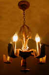 5-light ceiling fixture c 1930 from our Lighting catalogue - Phoenixant.com
