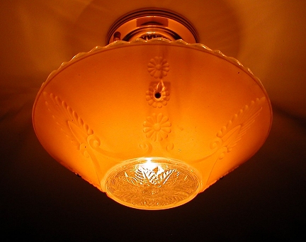 bead chain glass lampshade c.1930 from our Lighting catalogue - Phoenixant.com