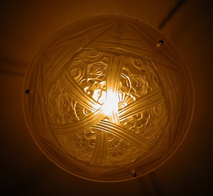 bead chain glass lampshade c.1930 from our Lighting catalogue - Phoenixant.com